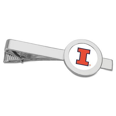 Silver Illinois Fighting Illini Tie Bar