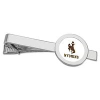 Silver Wyoming Cowboys Tie Bar