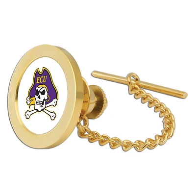 Gold ECU Pirates Tie Tack/Lapel Pin