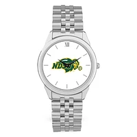 Men's Silver NDSU Bison Rolled Link Watch