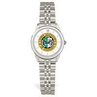 Women's Silver Xavier University of Louisiana Gold Rush Rolled Link Watch