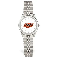 Women's Silver Oklahoma State Cowboys Rolled Link Watch
