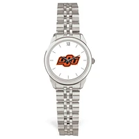 Women's Silver Oklahoma State Cowboys Rolled Link Watch