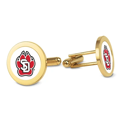 Gold South Dakota Coyotes Cufflinks