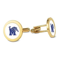 Gold Memphis Tigers Cufflinks
