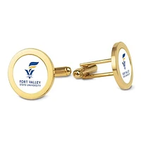 Gold Fort Valley State Wildcats Cufflinks