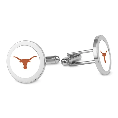 Silver Texas Longhorns Cufflinks