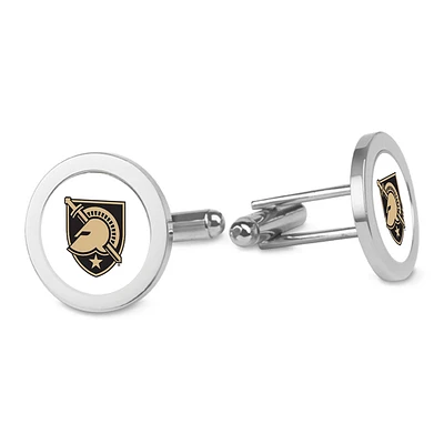 Silver Army Black Knights Cufflinks