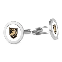 Silver Army Black Knights Cufflinks