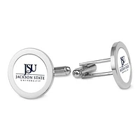 Silver Jackson State Tigers Cufflinks