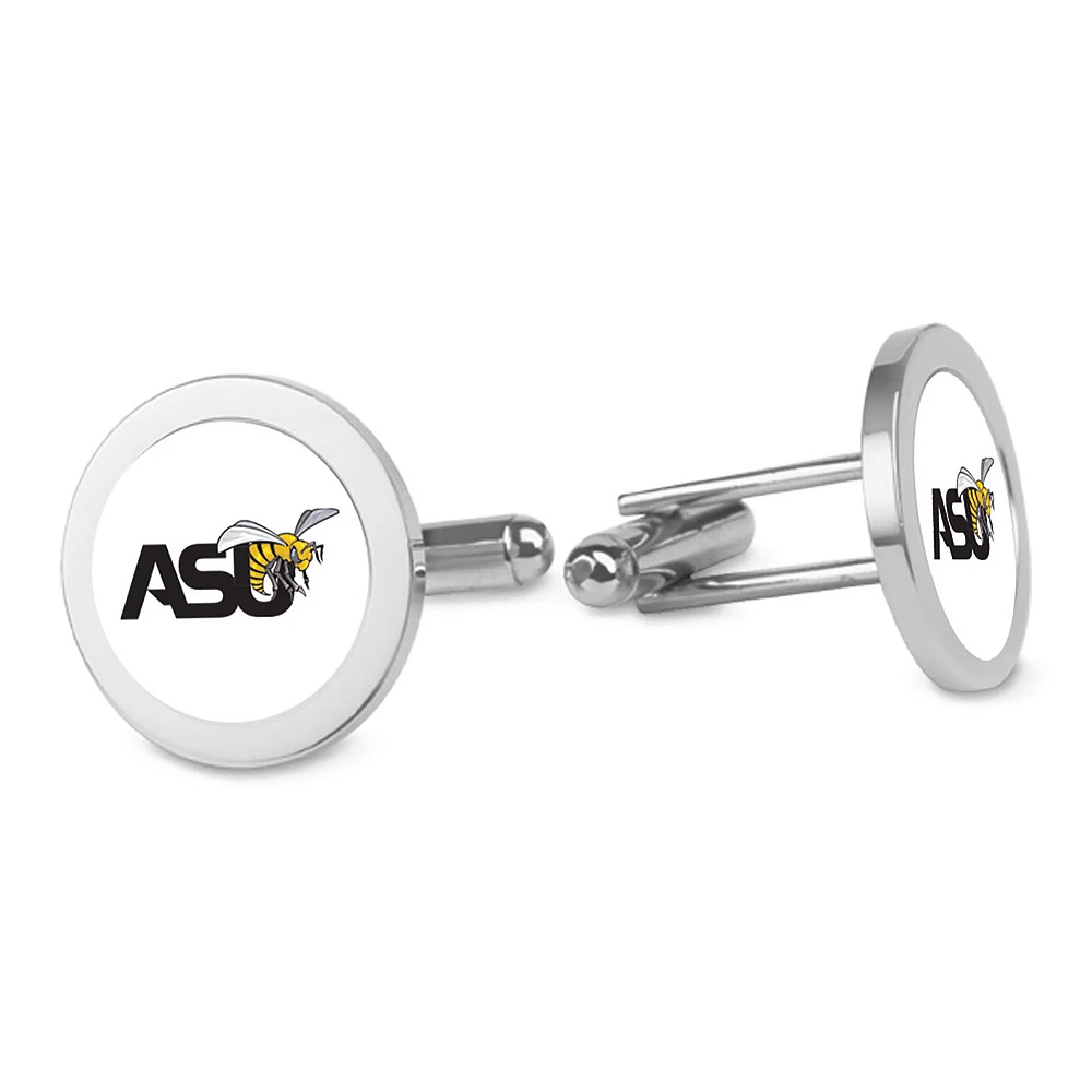 Silver Alabama State Hornets Cufflinks