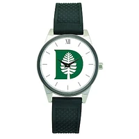 Women's Black Dartmouth Big Green Silicone Strap Wristwatch
