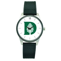 Women's Black Dartmouth Big Green Silicone Strap Wristwatch