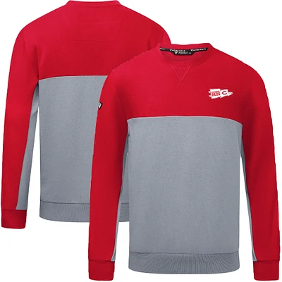 Men's Levelwear  Red Cincinnati Reds Legacy Rafters Pullover Sweatshirt