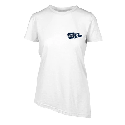 Women's Levelwear  White Detroit Tigers Birch Rafters T-Shirt