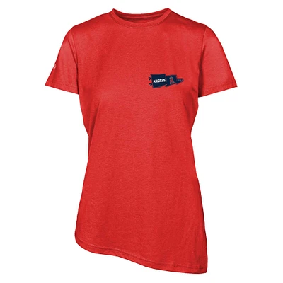 Women's Levelwear  Red Los Angeles Angels Birch Rafters T-Shirt