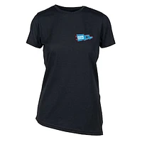 Women's Levelwear  Black Miami Marlins Birch Rafters T-Shirt