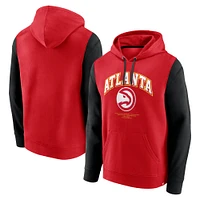 Men's Fanatics Red Atlanta Hawks Scorer Pullover Hoodie