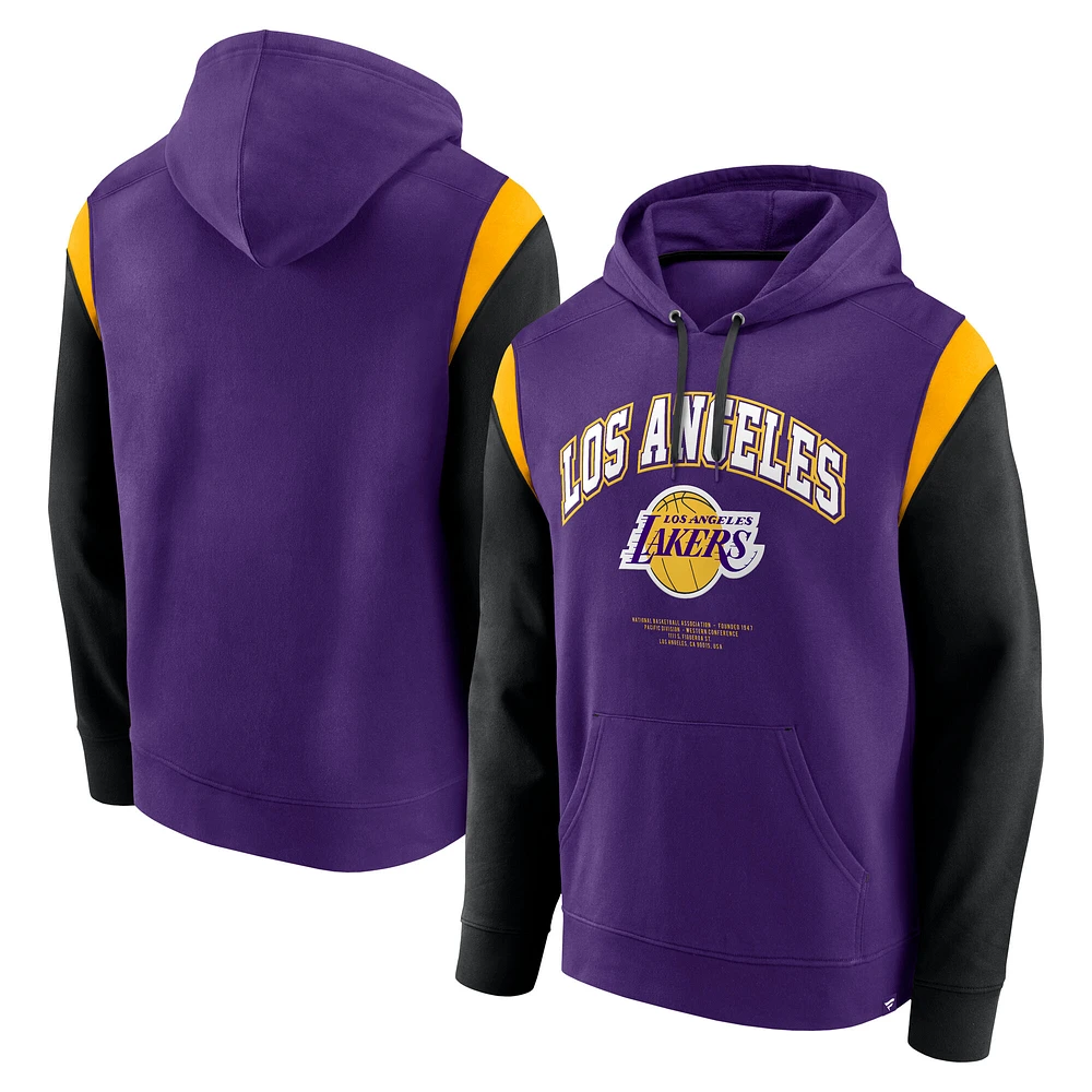 Men's Fanatics Purple Los Angeles Lakers Scorer Pullover Hoodie