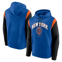 Men's Fanatics Blue New York Knicks Scorer Pullover Hoodie