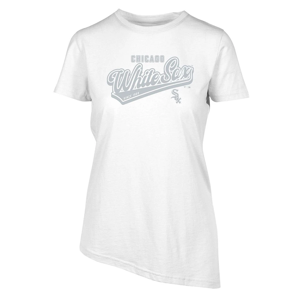 Women's Levelwear White Chicago Sox Birch Sweep T-Shirt
