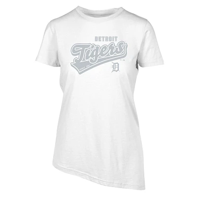 Women's Levelwear  White Detroit Tigers Birch Sweep T-Shirt
