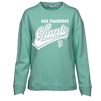 Women's Levelwear  Mint San Francisco Giants  Fiona Sweep Pullover Sweatshirt