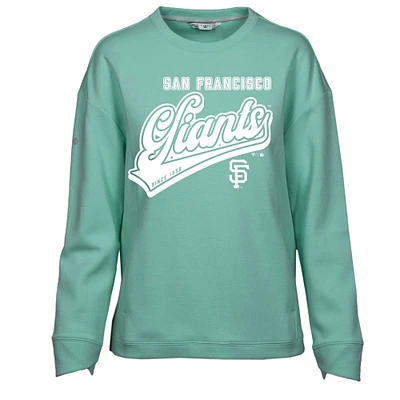 Women's Levelwear  Mint San Francisco Giants  Fiona Sweep Pullover Sweatshirt