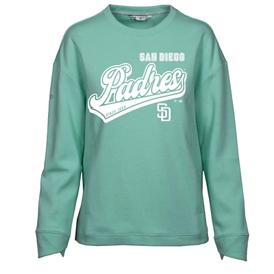 Women's Levelwear  Mint San Diego Padres  Fiona Sweep Pullover Sweatshirt
