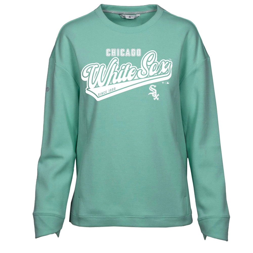 Women's Levelwear Mint Chicago White Sox Fiona Sweep Pullover Sweatshirt