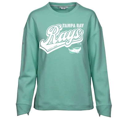 Women's Levelwear  Mint Tampa Bay Rays  Fiona Sweep Pullover Sweatshirt