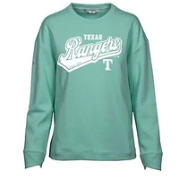 Women's Levelwear  Mint Texas Rangers  Fiona Sweep Pullover Sweatshirt