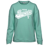 Women's Levelwear  Mint Texas Rangers  Fiona Sweep Pullover Sweatshirt
