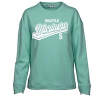 Women's Levelwear  Mint Seattle Mariners  Fiona Sweep Pullover Sweatshirt