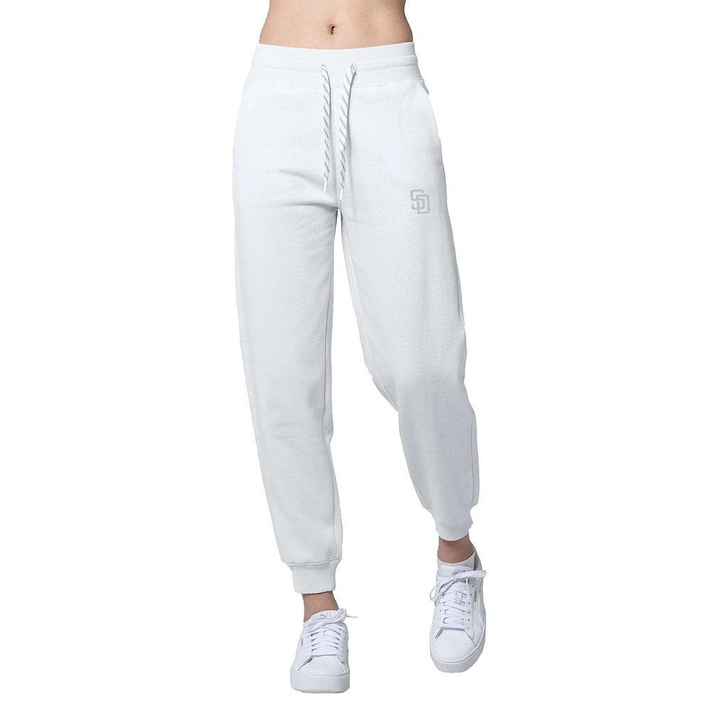 Women's Levelwear White San Diego Padres Gardinia Core Sweatpants