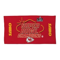 WinCraft Kansas City Chiefs Super Bowl LVIII Champions Locker Room 22'' x 42'' Double-Sided Towel