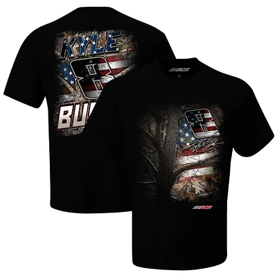 Men's Richard Childress Racing Team Collection Black Kyle Busch Camo Patriotic T-Shirt