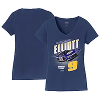 Women's Hendrick Motorsports Team Collection  Royal Chase Elliott NAPA Racer V-Neck T-Shirt