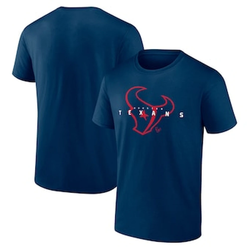 Men's Fanatics Navy Houston Texans Coordinate T-Shirt