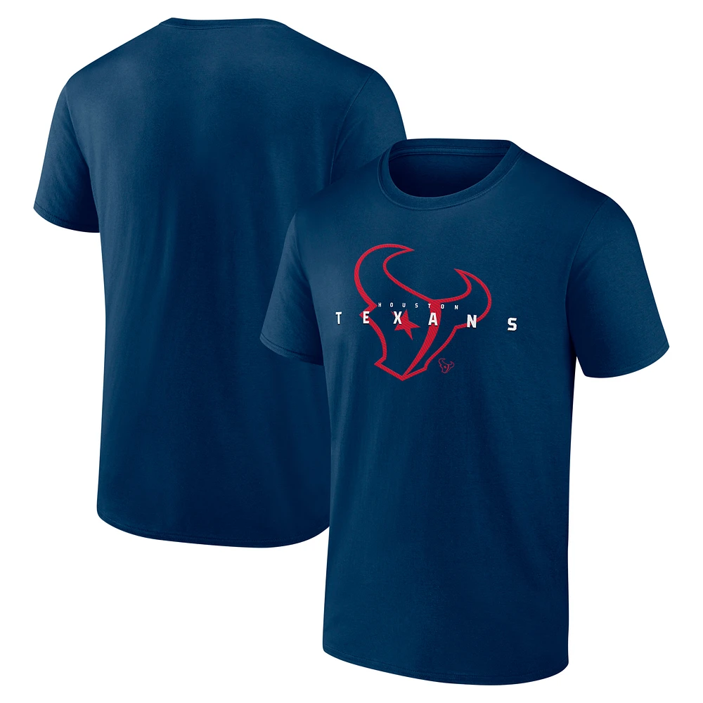 Men's Fanatics Navy Houston Texans Coordinate T-Shirt