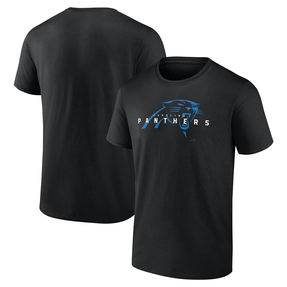 Men's Fanatics Black Carolina Panthers Coordinate T-Shirt