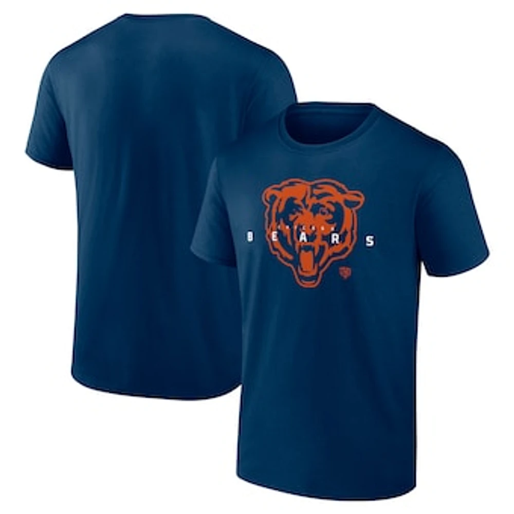 Men's Fanatics Navy Chicago Bears Coordinate T-Shirt