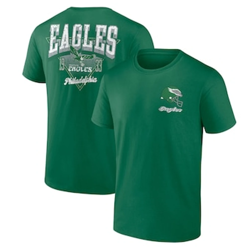 Men's Fanatics Kelly Green Philadelphia Eagles Never Over T-Shirt