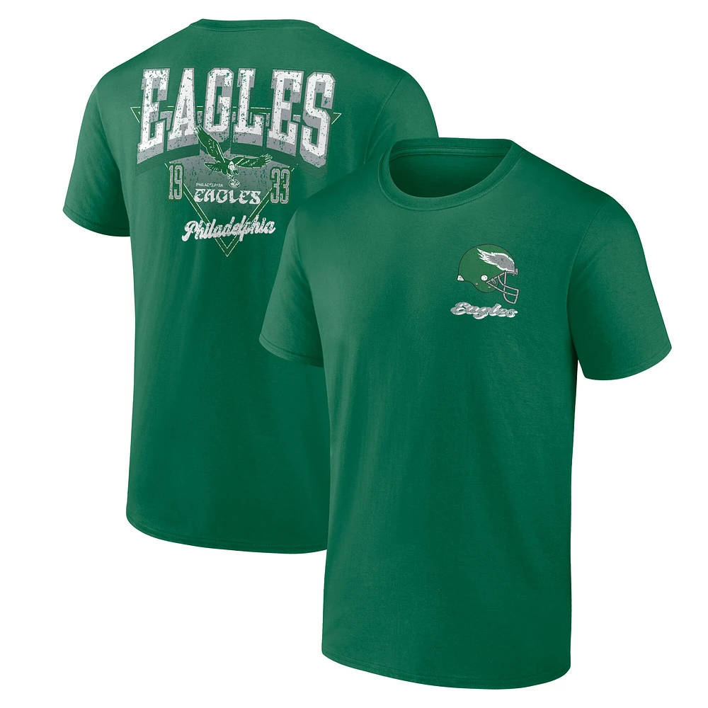 Men's Fanatics Kelly Green Philadelphia Eagles Never Over T-Shirt