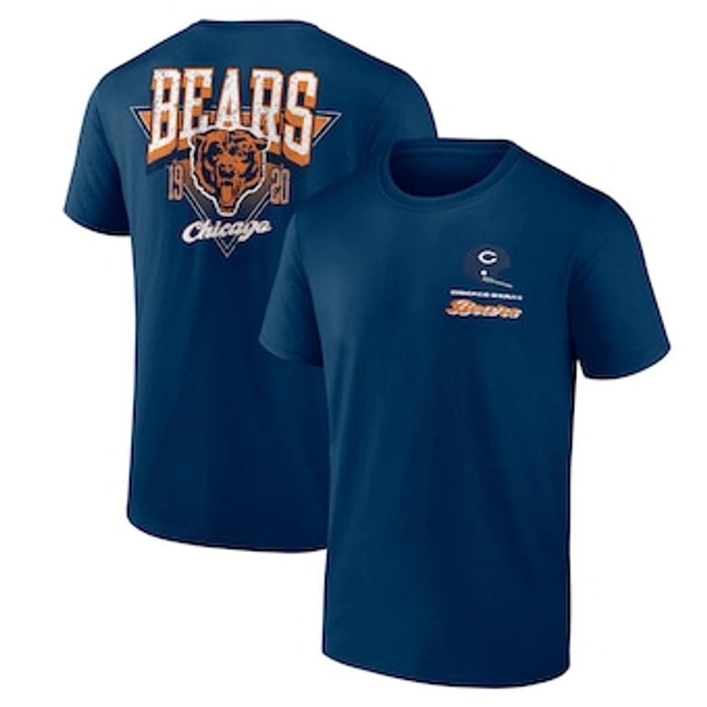 Men's Fanatics Navy Chicago Bears Never Over T-Shirt