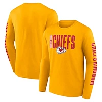 Men's Fanatics Gold Kansas City Chiefs Vision Long Sleeve T-Shirt