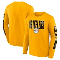 Men's Fanatics Gold Pittsburgh Steelers Vision Long Sleeve T-Shirt