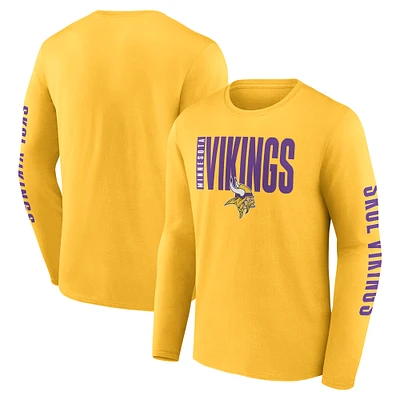 Men's Fanatics Gold Minnesota Vikings Vision Long Sleeve T-Shirt