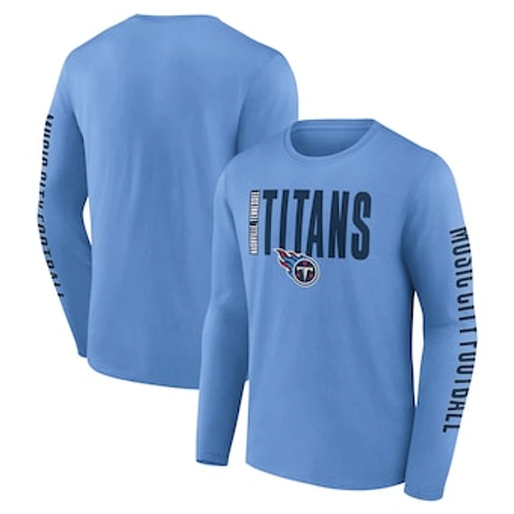 Men's Fanatics Light Blue Tennessee Titans Vision Long Sleeve T-Shirt