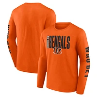 Men's Fanatics Orange Cincinnati Bengals Vision Long Sleeve T-Shirt